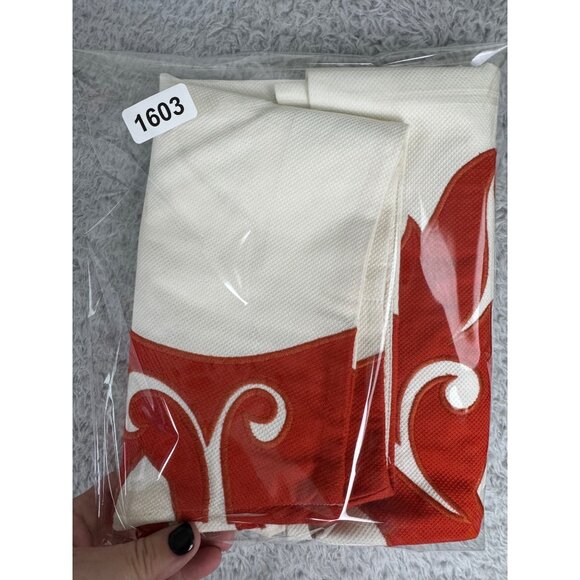 Vanessa Virginia Anthropologie Womens Skirt Sz 10 Red/White Abstract Hawaiian - Picture 11 of 11